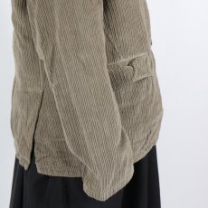 画像23: Vas-y Lentement　WIDE&NARROW WALE CORDUROY(OVERDYE) 60'S ORGANIC CAMBRIC SIDE VENTS NO COLLAR JACKET 2色 (23)