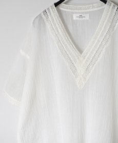 画像12: SOIL   VOILE LACE V-NECK LACE S/SL PULLOVER (12)