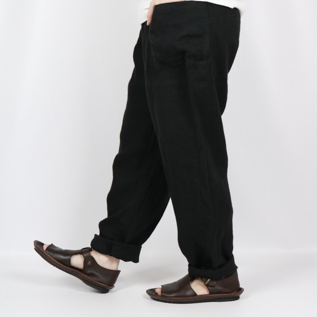 画像26: tumugu:　ソリトリネン イージーパンツ　3色 (26)