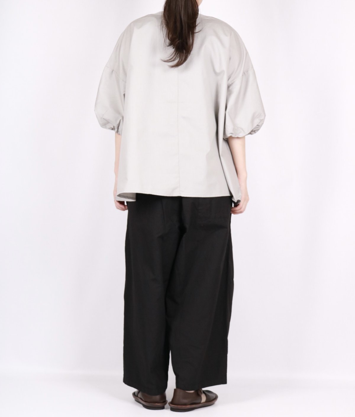 画像13:  NARU エッセンシャルブロード バルーンスリーブシャツ　3色 (13)