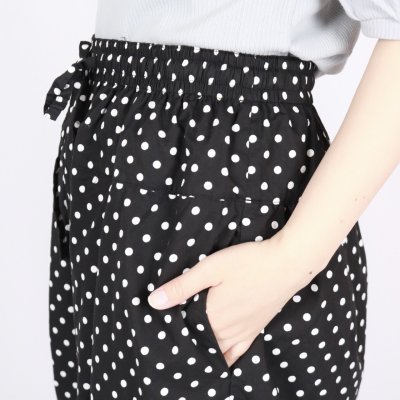 画像2: Gauze#  POLKA DOT WIDE PANTS 