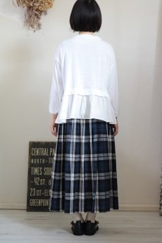 画像12: NARU コットンムラ糸天竺×ブロード　裾切替カットソー　3色 (12)