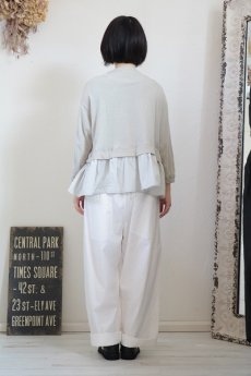 画像9: NARU コットンムラ糸天竺×ブロード　裾切替カットソー　3色 (9)