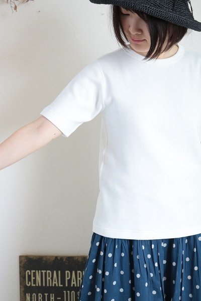 画像3: tumugu  スーピママシュコットンフラットシーマ半袖Tシャツ　2色