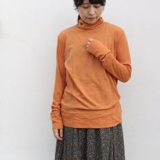 画像15: tumugu  フェザリーコットン天竺タートルネック長袖   7色 (15)