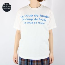 画像1: Vent d'ouest コットンロゴTシャツ『Le coup de foude』2色 (1)