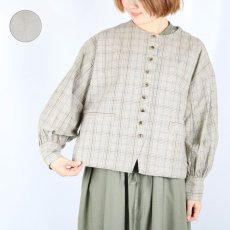 画像1: tukuroi  綿麻平織ボリューム袖 ジャケット 2色 (1)