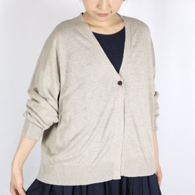 画像1: SOIL　V-NECK BUTTON CARDIGAN   3色