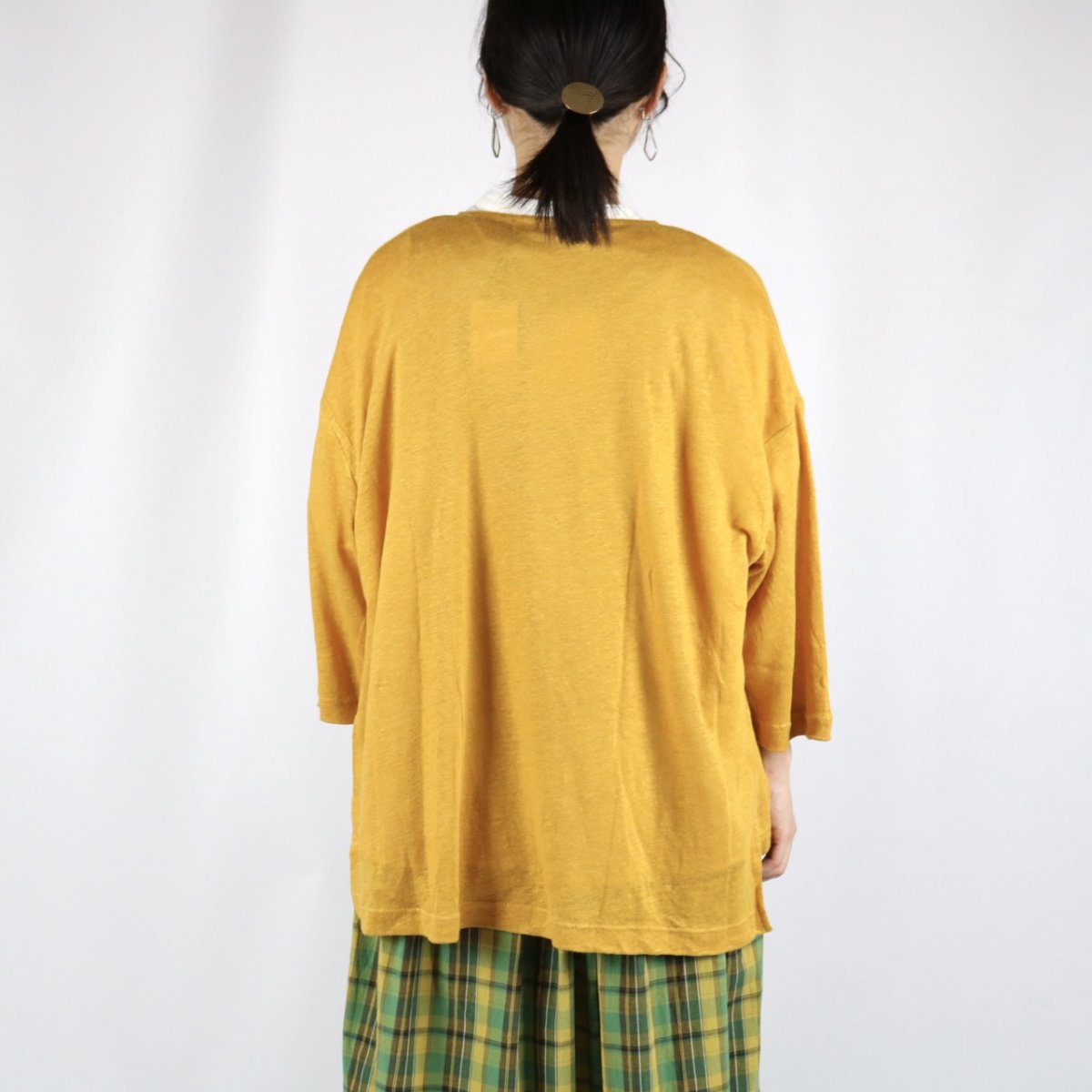 画像7: 30%OFF  SALE!  nachukara リネン天竺前後差カーディガン　5色 (7)