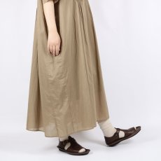 画像15: SOIL COTTON VOILE BANDED COLLAR S/SL PINTUCK DRESS 2色 2サイズ (15)