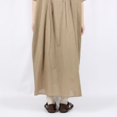 画像16: SOIL COTTON VOILE BANDED COLLAR S/SL PINTUCK DRESS 2色 2サイズ (16)