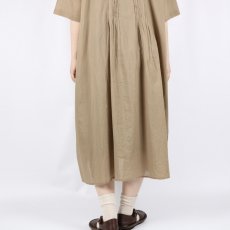 画像34: SOIL COTTON VOILE BANDED COLLAR S/SL PINTUCK DRESS 2色 2サイズ (34)