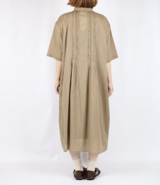 画像31: SOIL COTTON VOILE BANDED COLLAR S/SL PINTUCK DRESS 2色 2サイズ (31)