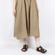 画像32: SOIL COTTON VOILE BANDED COLLAR S/SL PINTUCK DRESS 2色 2サイズ (32)