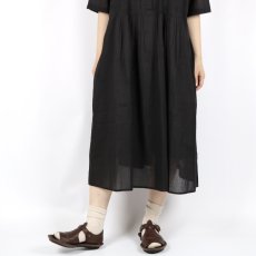 画像38: SOIL COTTON VOILE BANDED COLLAR S/SL PINTUCK DRESS 2色 2サイズ (38)