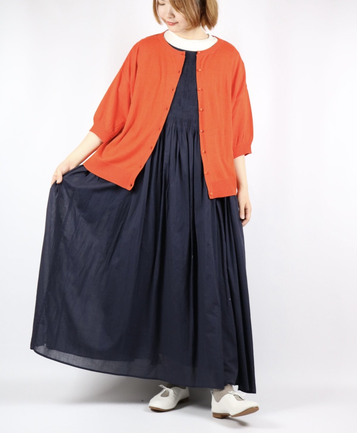 画像18: 30%OFF SALE!   tumugu ランダムリブニット2wayカーディガン 4色 (18)