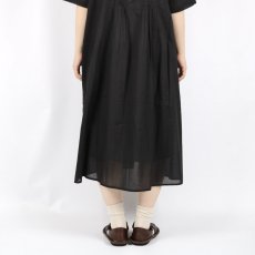 画像40: SOIL COTTON VOILE BANDED COLLAR S/SL PINTUCK DRESS 2色 2サイズ (40)