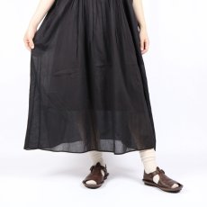 画像26: SOIL COTTON VOILE BANDED COLLAR S/SL PINTUCK DRESS 2色 2サイズ (26)