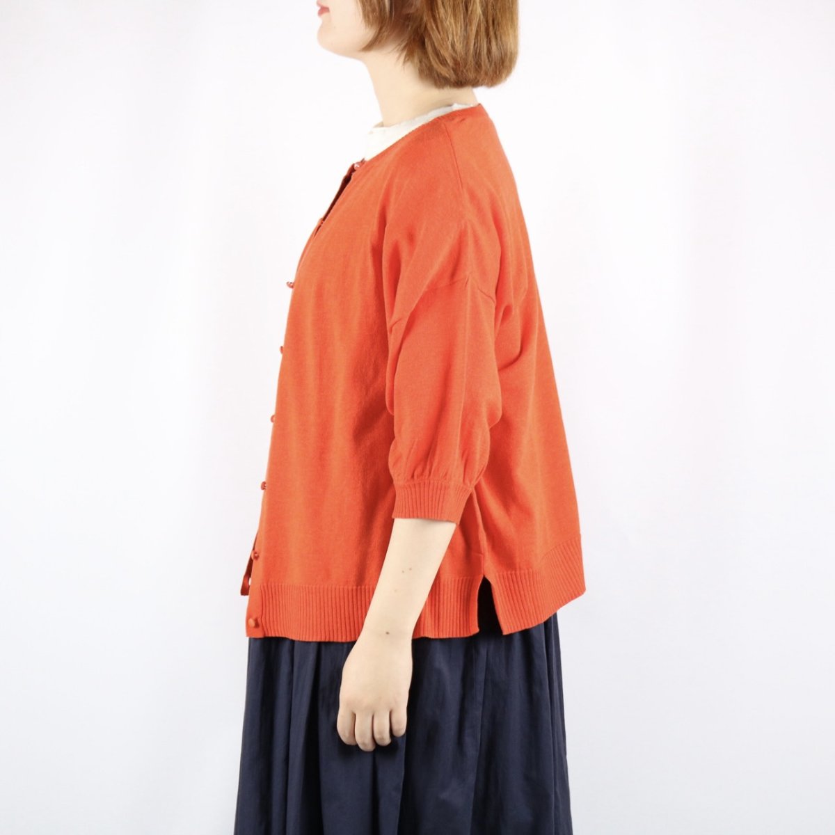 画像17: 30%OFF SALE!   tumugu ランダムリブニット2wayカーディガン 4色 (17)