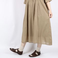 画像33: SOIL COTTON VOILE BANDED COLLAR S/SL PINTUCK DRESS 2色 2サイズ (33)