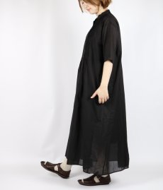 画像19: SOIL COTTON VOILE BANDED COLLAR S/SL PINTUCK DRESS 2色 2サイズ (19)