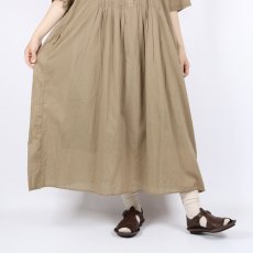 画像13: SOIL COTTON VOILE BANDED COLLAR S/SL PINTUCK DRESS 2色 2サイズ (13)