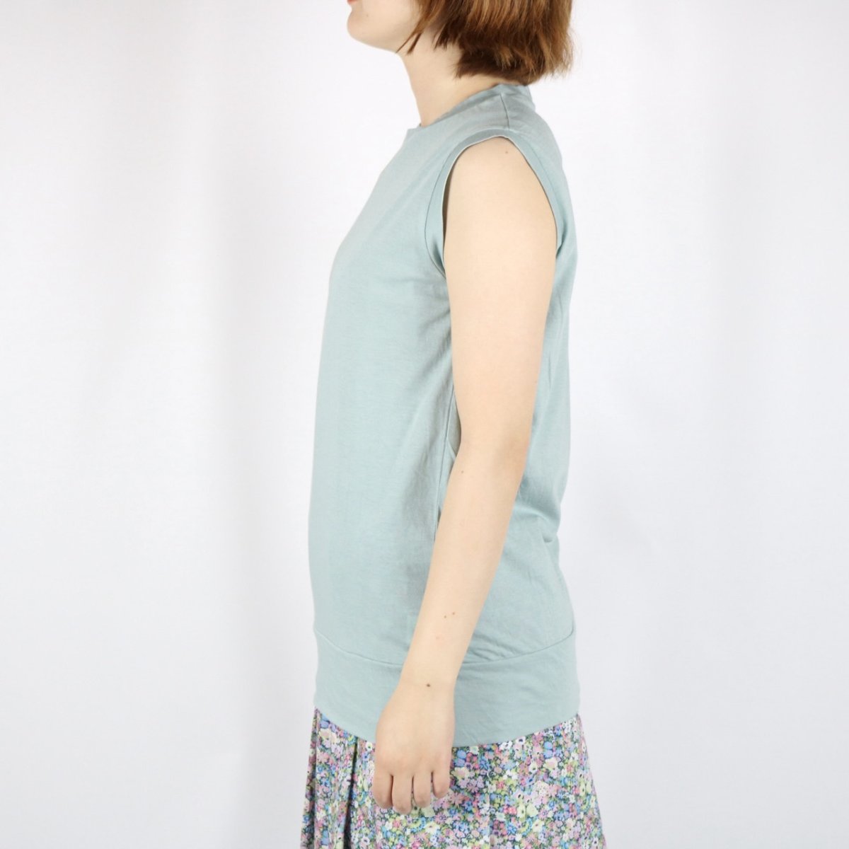 画像21: tumugu フェザリーコットンクルーネックタンクトップ 5色 (21)