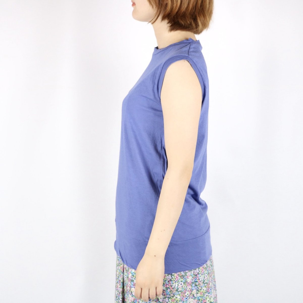 画像15: tumugu フェザリーコットンクルーネックタンクトップ 5色 (15)
