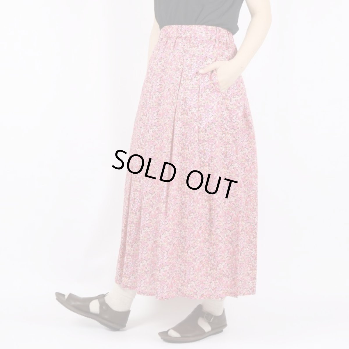 画像10: 30%OFF SALE！　Vent d’ouest　リバティ タナローン タックスカート　アリエッティ・バイオレット  (10)