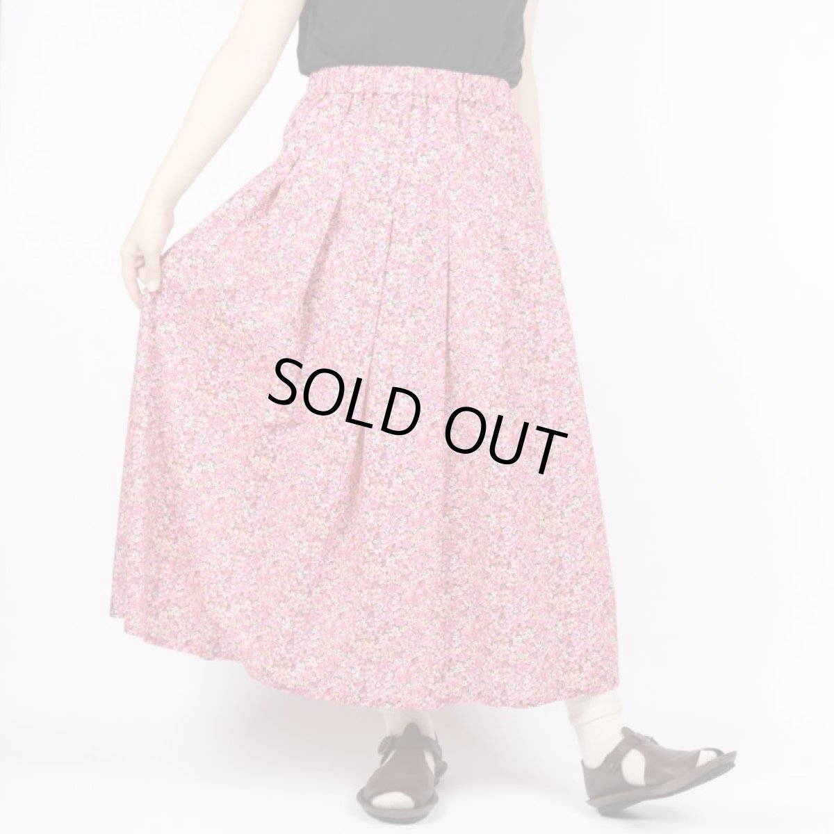 画像9: 30%OFF SALE！　Vent d’ouest　リバティ タナローン タックスカート　アリエッティ・バイオレット  (9)