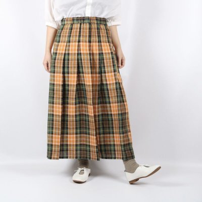 画像1: O'neil of Dublin リネンソフトプリーツスカート ３柄