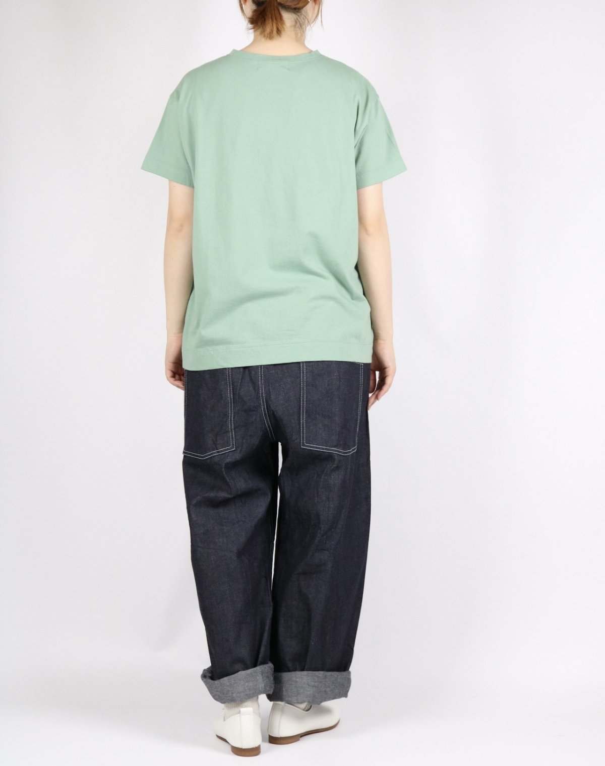 画像5: 30%OFF SALE!   tumugu  ハイゲージ天竺　イラストTシャツ(ゆりなさんフラワー柄)  3色 (5)