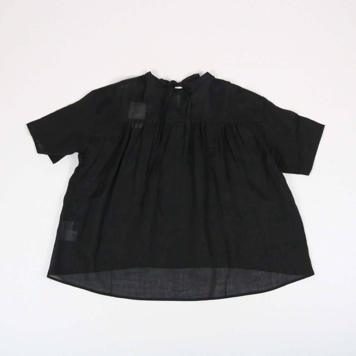 画像21:   30%OFF SALE!  nachukara シアーリネンバックリボンブラウス　2色 (21)