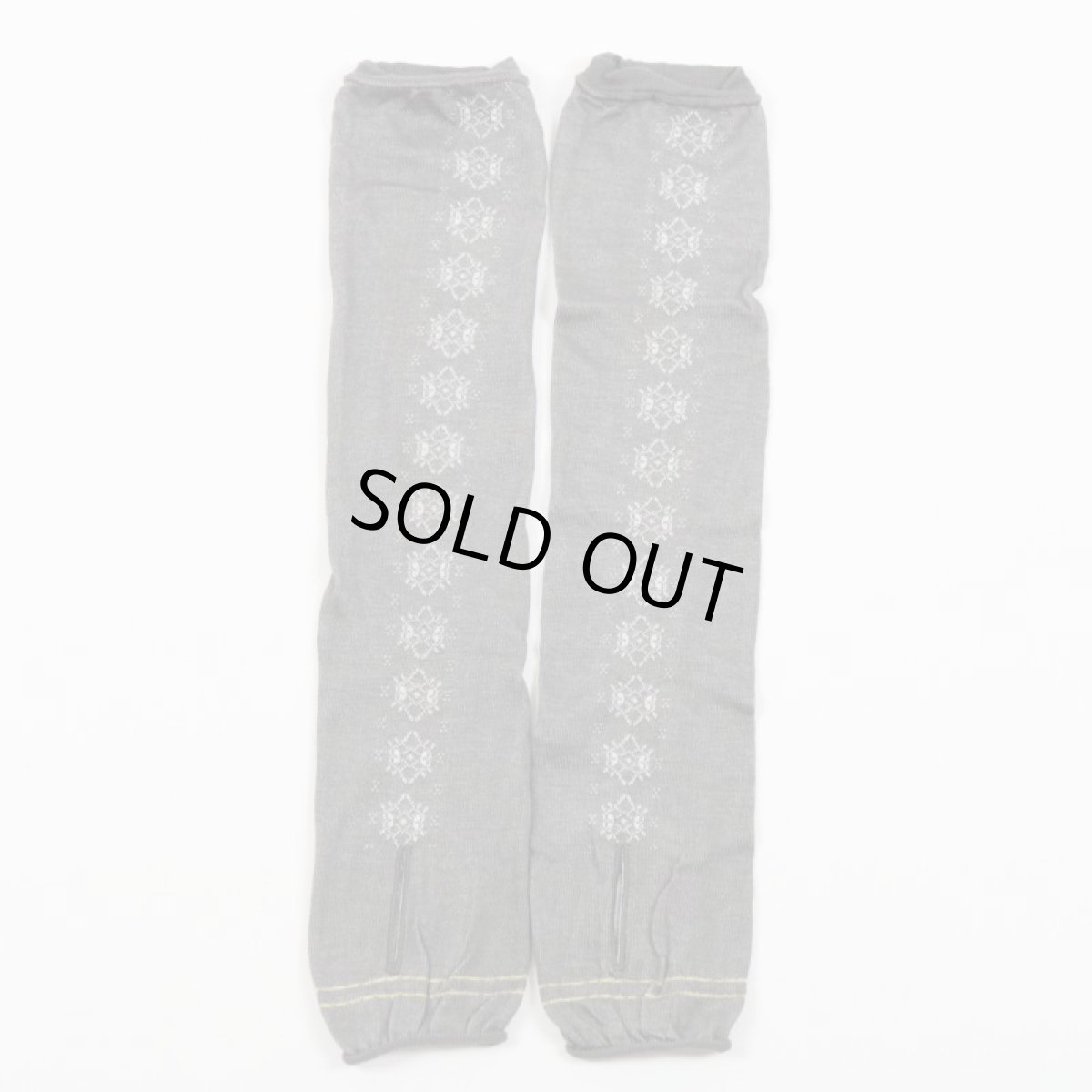 画像8: MAISON BLANCHE　ひんやり接触冷感おさんぽアームカバー　ロング丈　ミモザ　ダークグレー (8)