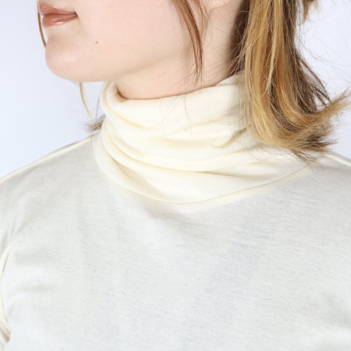 画像18: NARU  ソフトフライス ひねりタートルネック プルオーバー   8色 (18)