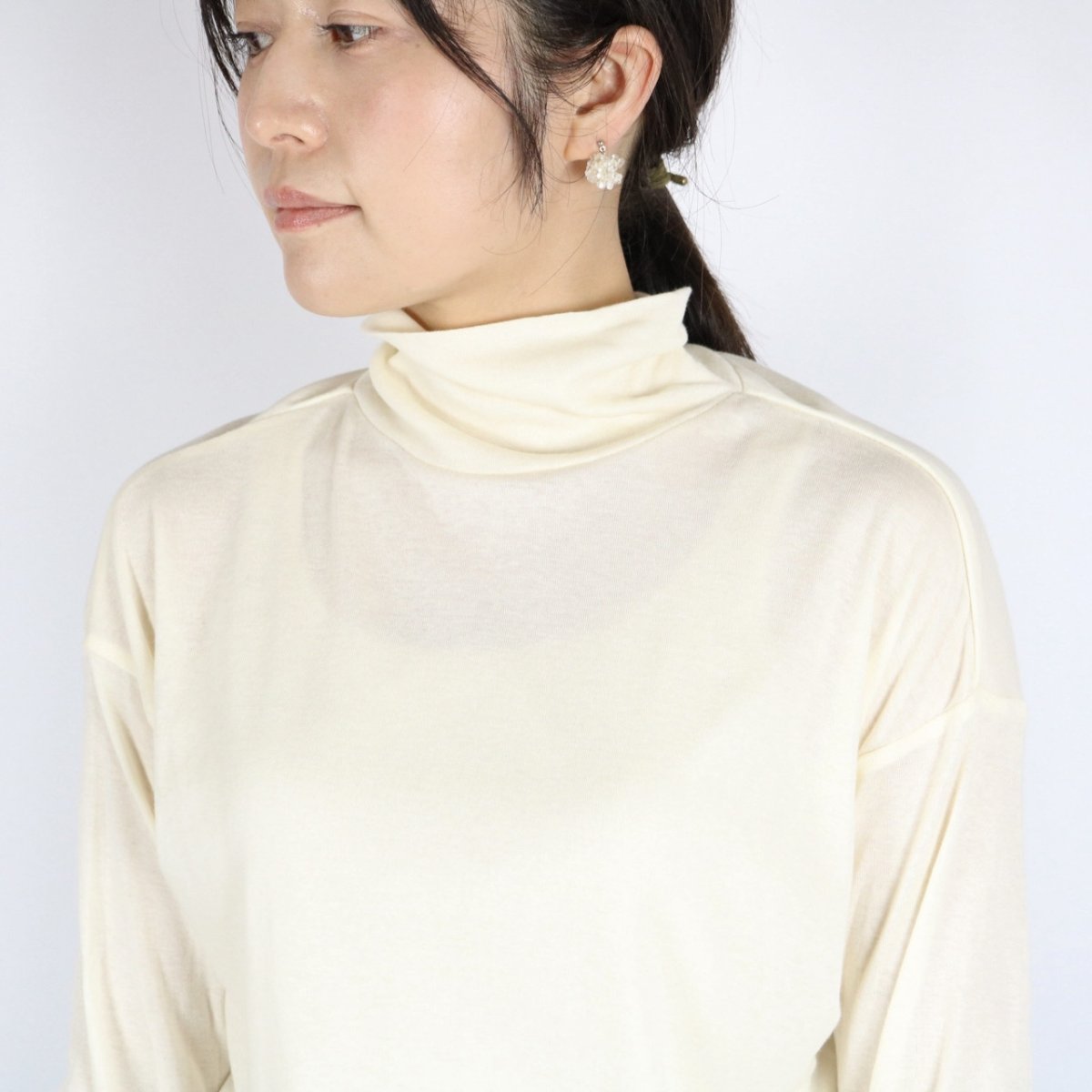 画像21: NARU ソフトフライス タートルネック ゆったりプルオーバー  7色 (21)