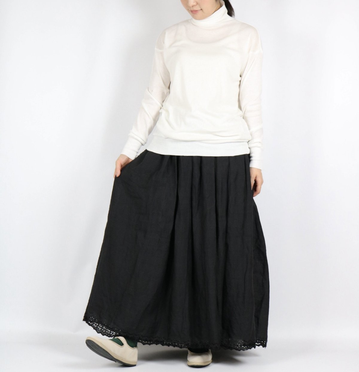 画像19: NARU ソフトフライス タートルネック ゆったりプルオーバー  7色 (19)