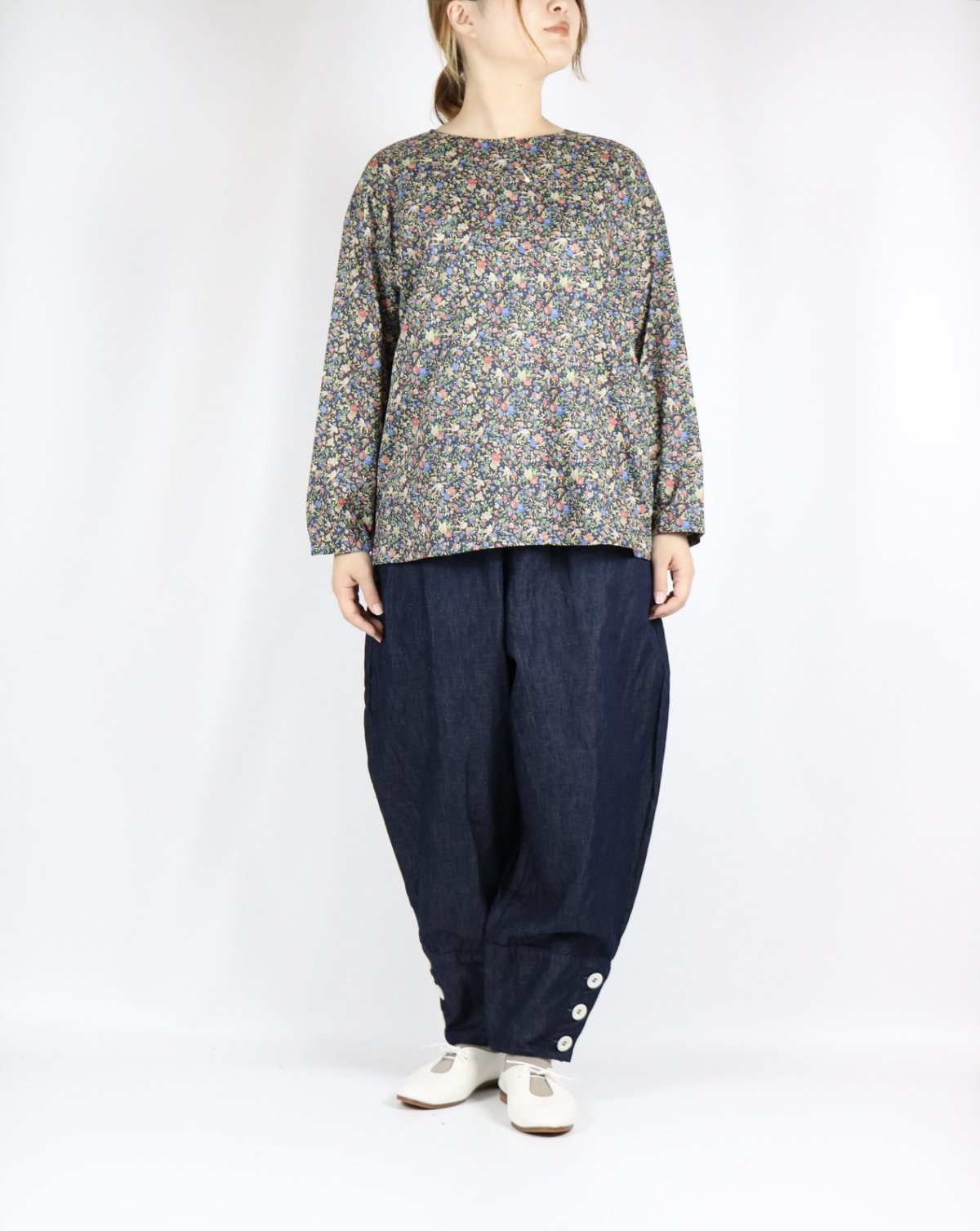画像31: 30%OFF SALE!  Vent d'ouest par Le minor リバティ 長袖ブラウス 3色 (31)