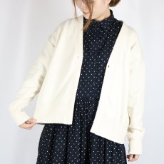 画像11: SOIL FRENCH TERRY V-NECK 1 BUTTON CARDIGAN　3色 (11)