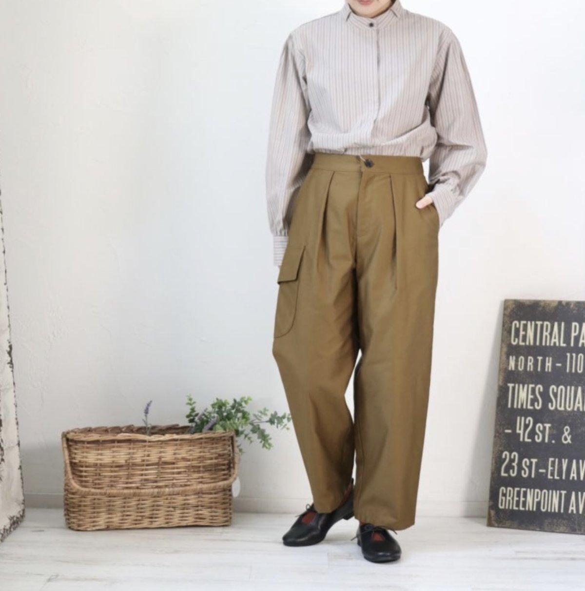 画像13: Vent d'ouest par Le minor ミリタリーモールスキンカーゴパンツ  4色 (13)