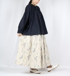 画像22: soil　60s CAMBRIC PLAIN WITH LACE NECK GATHERED SMOCK 　2色 (22)