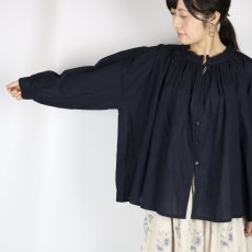 画像16: soil　60s CAMBRIC PLAIN WITH LACE NECK GATHERED SMOCK 　2色 (16)