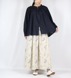 画像21: soil　60s CAMBRIC PLAIN WITH LACE NECK GATHERED SMOCK 　2色 (21)