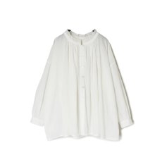 画像25: soil　60s CAMBRIC PLAIN WITH LACE NECK GATHERED SMOCK 　2色 (25)