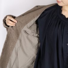 画像19: Vas-y Lentement　9WALE CORDUROY MEN'S SIDE VENTS NO COLLAR JACKET  4色 (19)