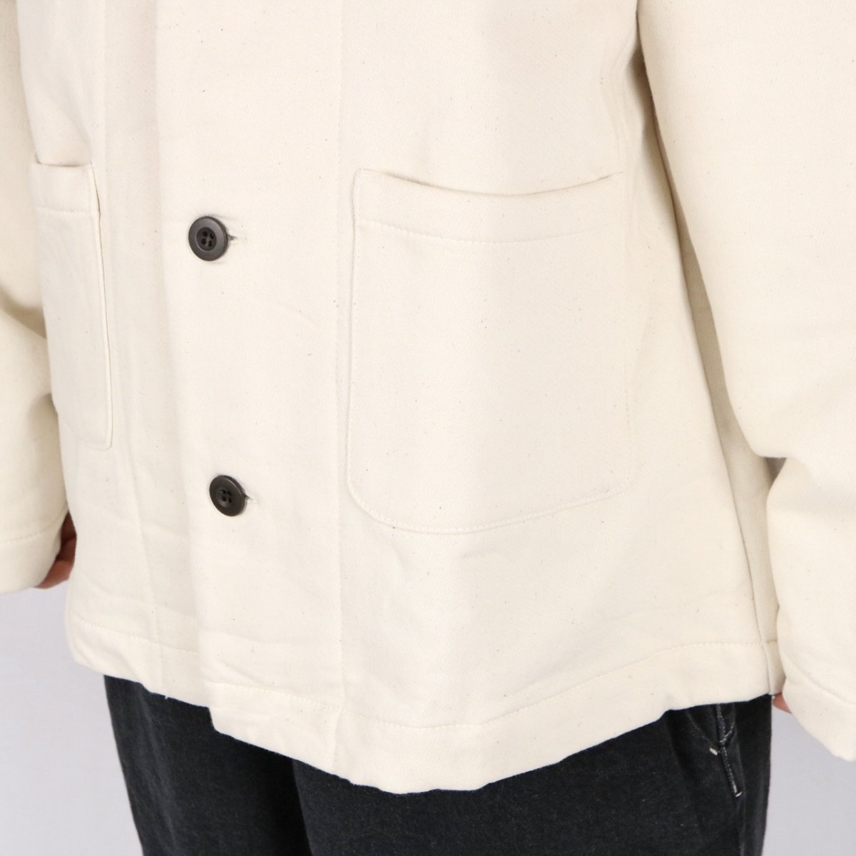 画像10: NARU デニム裏起毛スタンドジャケット キナリ (10)