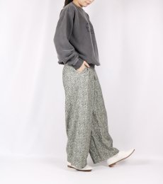 画像20: SOIL　CORDUROY FLOWER PRINT WIDE EASY PANTS 　2色 2サイズ (20)