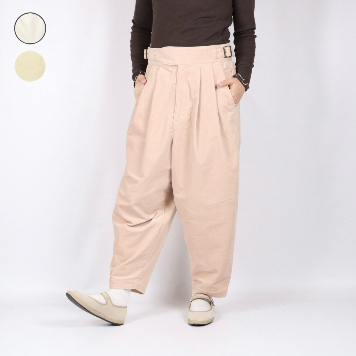 画像1: 40%OFF SALE!  ROBE de PEAU  コーデュロイ グルカパンツ　3色 (1)