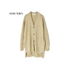 画像24: SOIL  7GG 1PLY SHETLAND WOOL/LINEN V-NECK CARDIGAN  3色 (24)