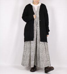 画像15: maison de soil　80'S COTTON FLOWER BLOCK PRINT V-NECK NO/SL DRESS　2色 (15)